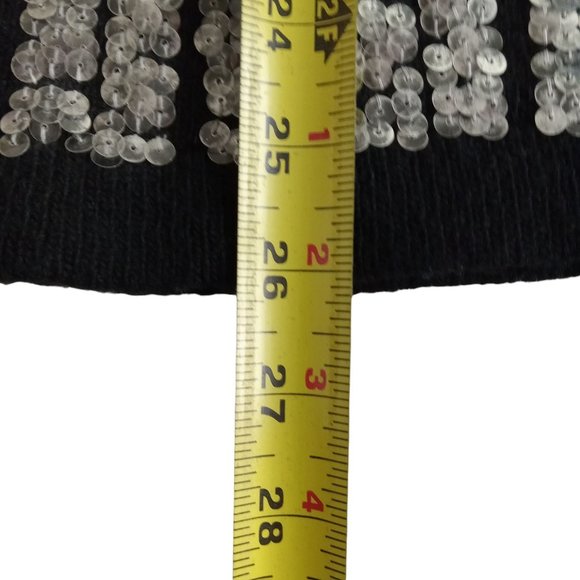Lambs Wool IMARI Festive Piano and Martinis Sequin Sweater Womens Size Small - Picture 8 of 9